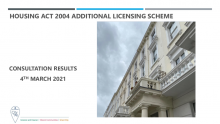 Appendix C - Draft Additional Licensing Scheme consultation report