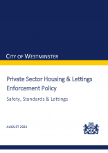 Private Sector Housing and Lettings Enforcement Policy