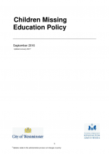 Children missing education policy