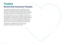Business risk assessment template