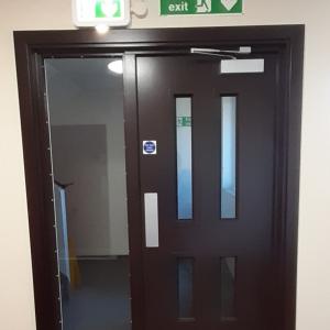 New communal door at Brunswick Court